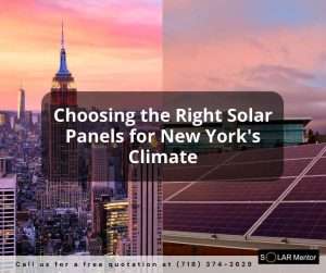 Choosing the Right Solar Panels for New York's Climate